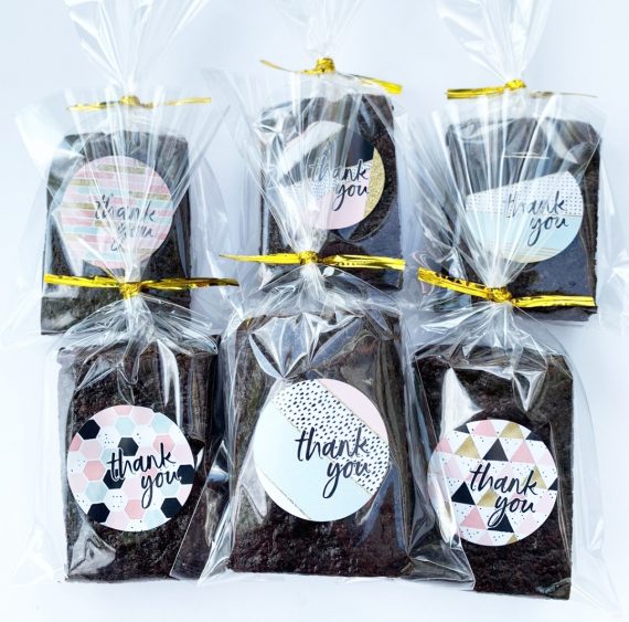 Thank You Brownies (2 by 3 inch)