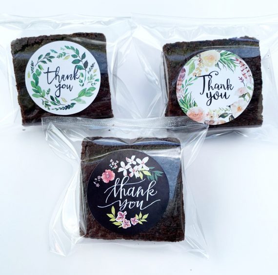 Thank You Brownies (2 inch square)