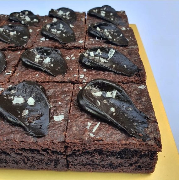 Sea Salt Dark Chocolate Brownies