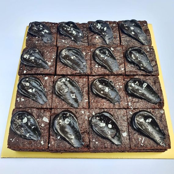 Sea Salt Dark Chocolate Brownies