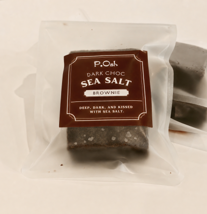 Dark Choc Sea Salt Brownie